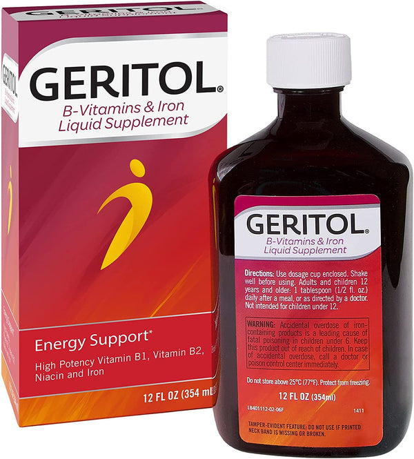 Soporte de energía líquida de geritol, 12 fl oz