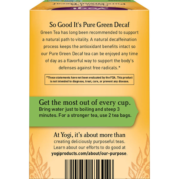 Yogi Tea Simply Decaf Green Tea 16 Bags