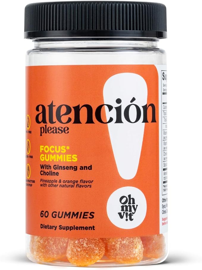 Oh, mi enfoque de vits con gumseng gummies 60ct