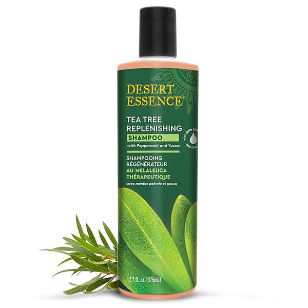 Desert Essence Tea Tree Replenishing Shampoo 12 Oz