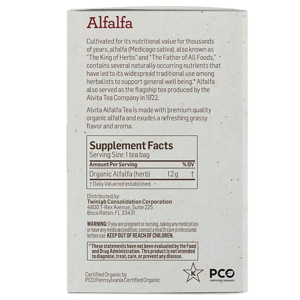 Alvita Alfalfa Leaf Tea Bags 16ct