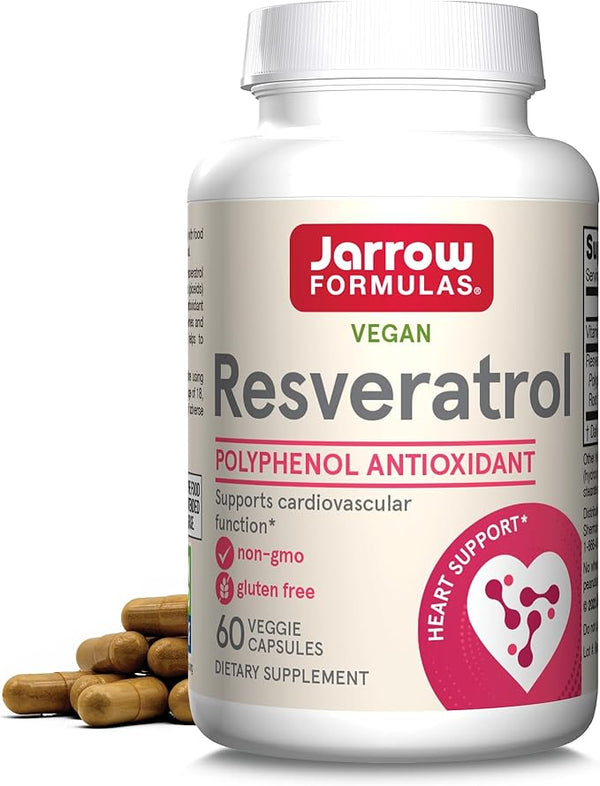 Jarrow Formulas Resveratrol 100 mg Vegetable Capsules