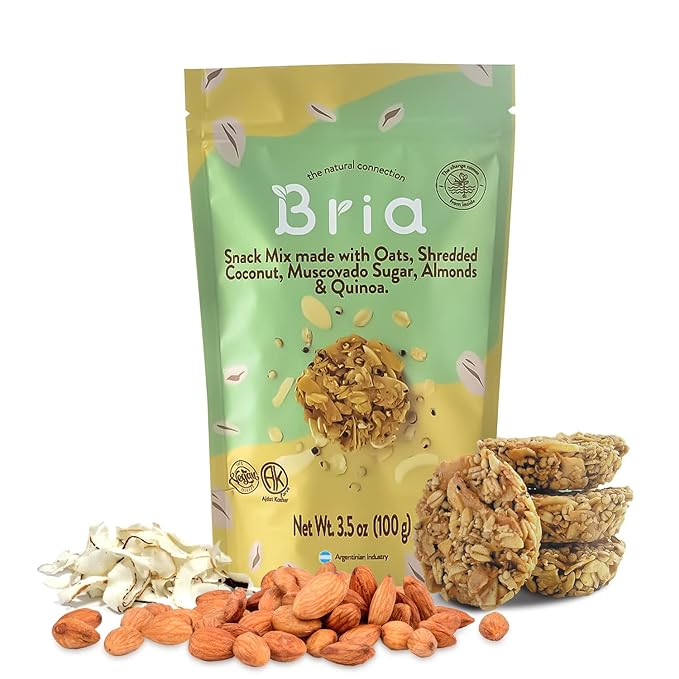 Bria Coconut Almonds Oats y Quinua Bites Crunchy 3.5oz