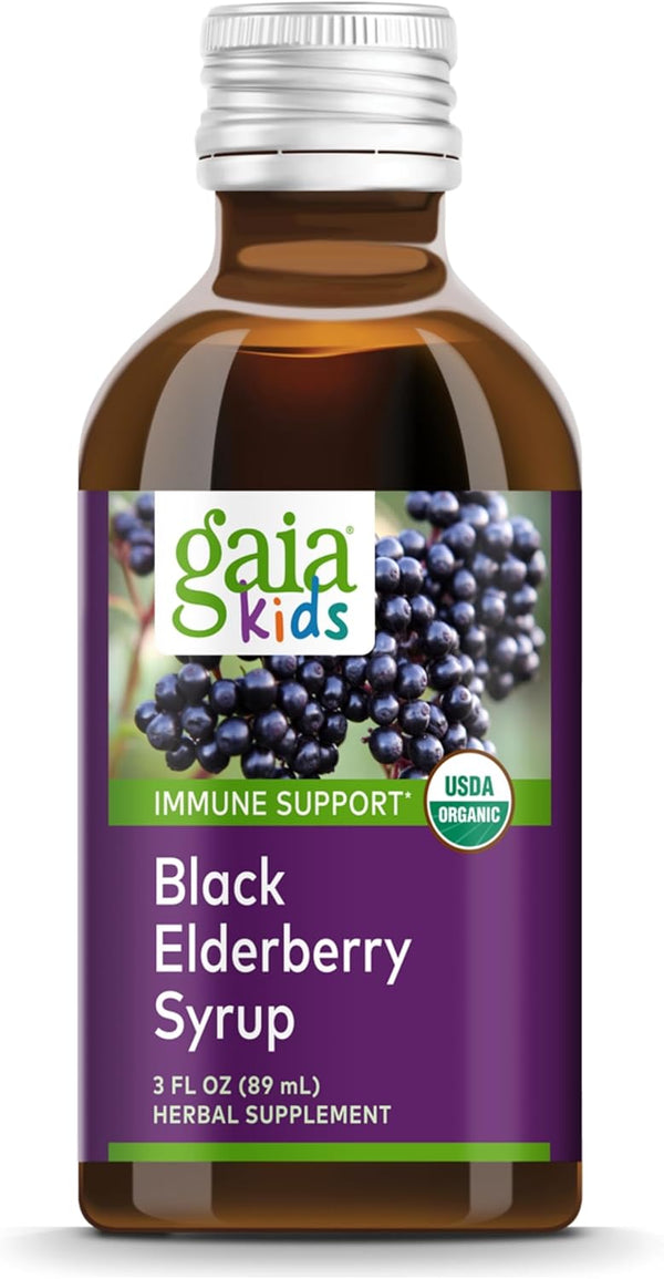 Gaia Herbs GaiaKids Black Elderberry Syrup