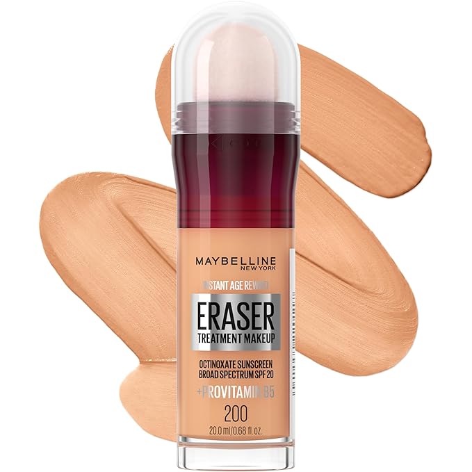 Maybelline Instant Age Rewind Eraser Foundation SPF18 200 Creamy Natural 0.2oz