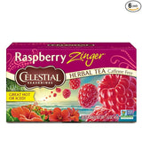 Condimentos celestiales Bolsas de té de Raspberry Zinger 20 CT