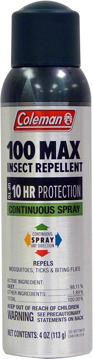 COLEMAN 100 MAX INSECT REPELLENT SPRAY 4 Oz