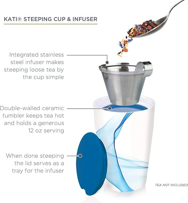 Tea Forte Kati Cup Bleu Tea Infuser Mug