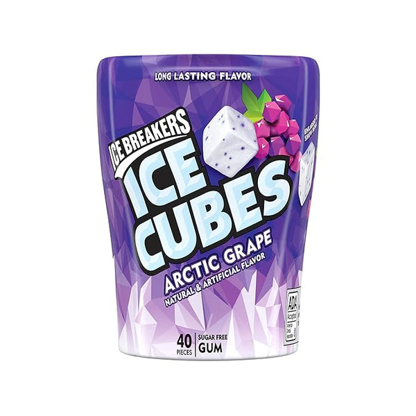 Ice Breakers Cubes Artic Grape Sugar Free Gum 40ct
