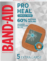 Band-Aid Pro Heal vendajes hidrocoloides extra grandes 5ct