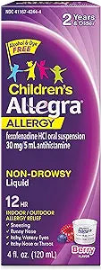 Allegra Children Allergy 12Hr Non- Drowsy Grape 4Oz