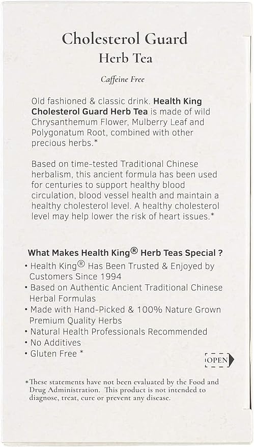 Health King Cholesterol Guard Herb Tea Bolsas 20ct