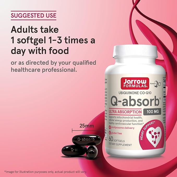 Jarrow Formulas Q-absorb Co-Q10 100 mg 60 Softgels