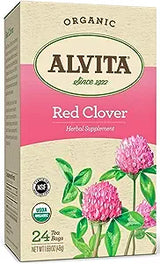 Alvita Bolsas de té de trébol rojo orgánico de Alvita 24ct