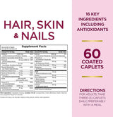 Bounty de la naturaleza Bounty Bounty Hair Skin and Nails 60 Caplets