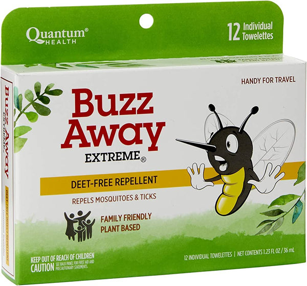 BUZZ AWAY EXT.NAT.INSECT REPELENT TOWX12
