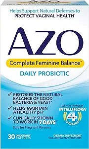 Azo cápsulas probióticas femeninas azo 30ct