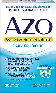 Azo Feminine Probiotic Capsules 30ct