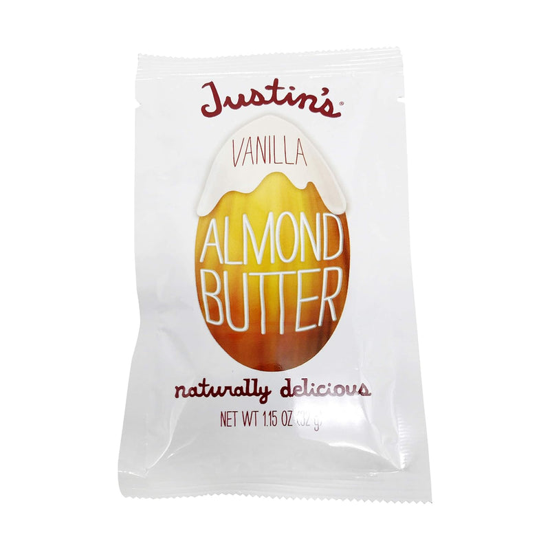 Justin's, mantequilla de almendras de vainilla, 1.15 oz