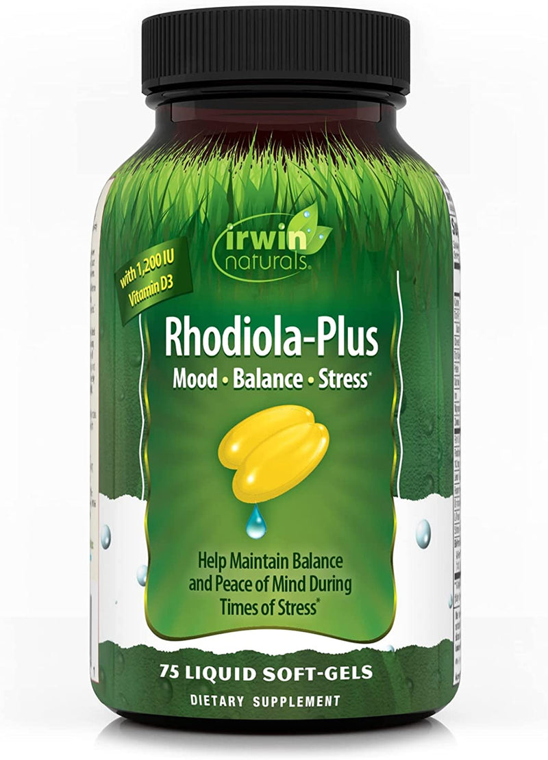 Irwin Naturals Rhodiola Plus, 75 Gels blandos líquidos