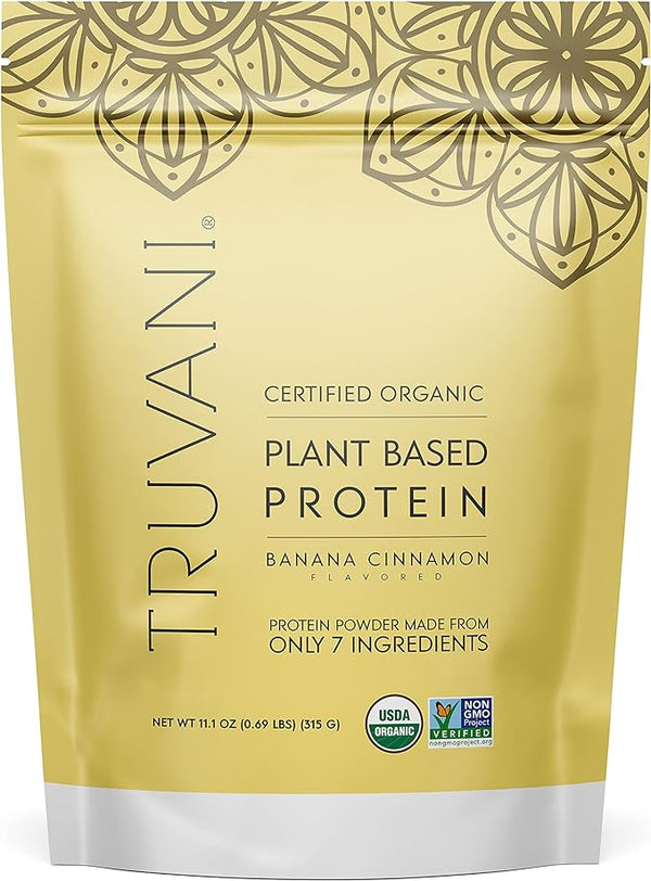 Truvani Plant Based Protein Banana Cinnamon 11.1Oz