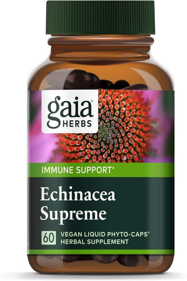 Gaia Herbs Echinacea Supreme 30 Vegan Capsules