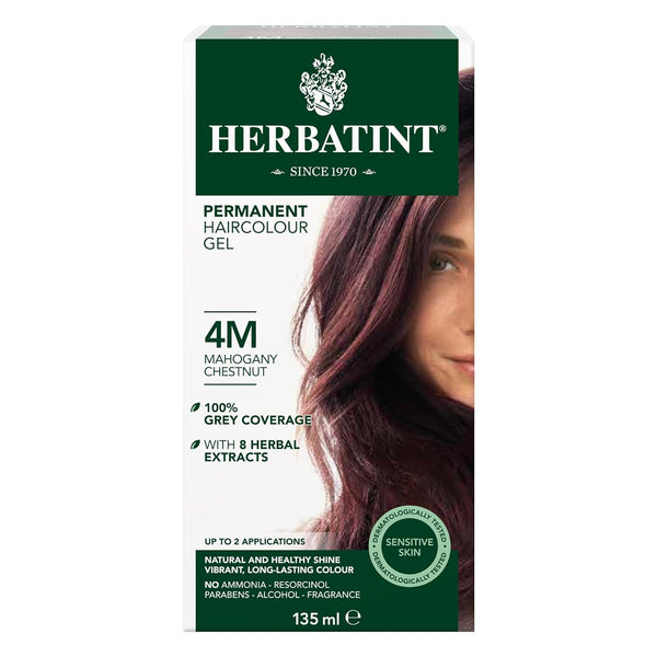 Herbatint Color de cabello permanente Casta de caoba 4m 4.5oz