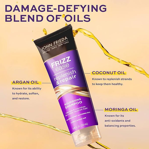 John Frieda Frizz Ease Replenish Repair Shampoo 8.45oz