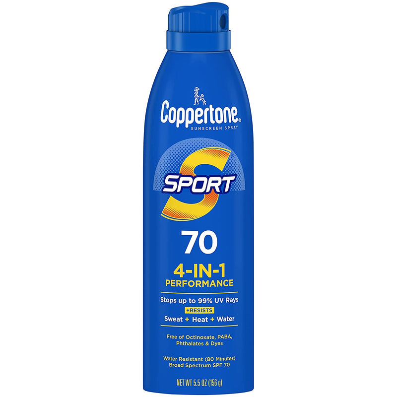 Coppertone Sport SPF70 4in1 rendimiento 5.5 oz