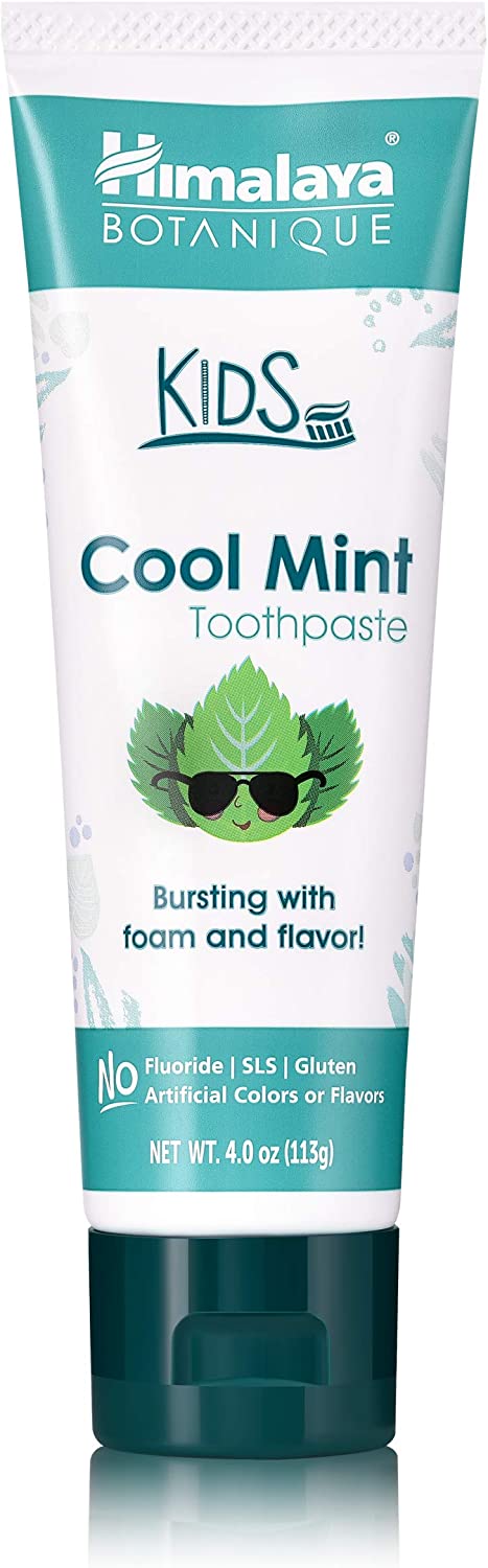 Himalaya Botanique Kids Toothpaste, Cool Mint Flavor 4.0 Oz