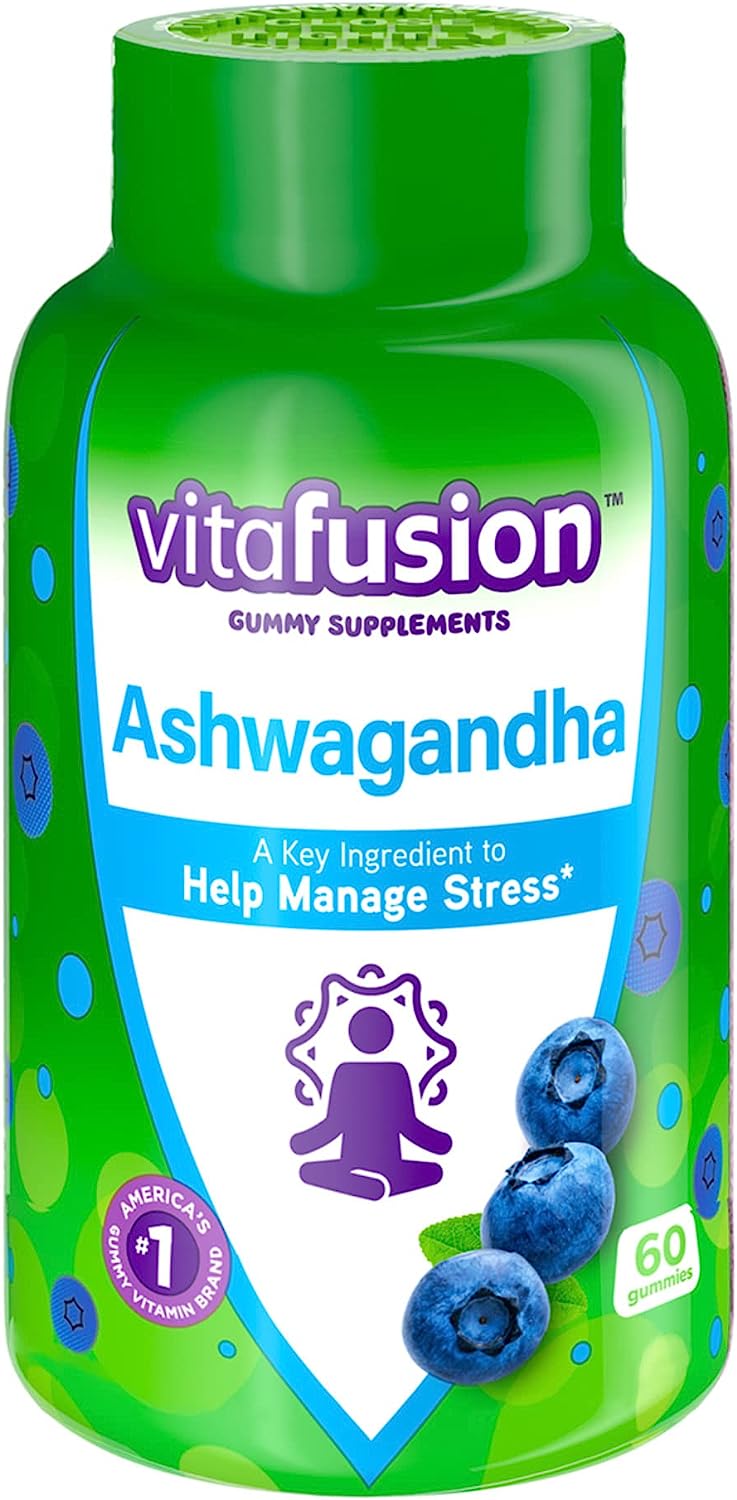 Vitafusion Ashwagandha Blueberry Gummies 60CT