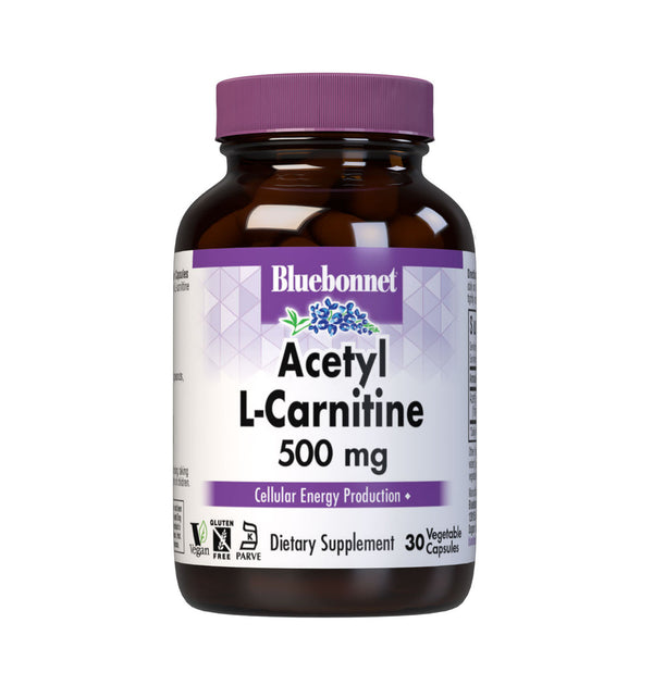 Bluebonnet Acetyl L-Carnitine 500mg Vegetable Capsules 30ct