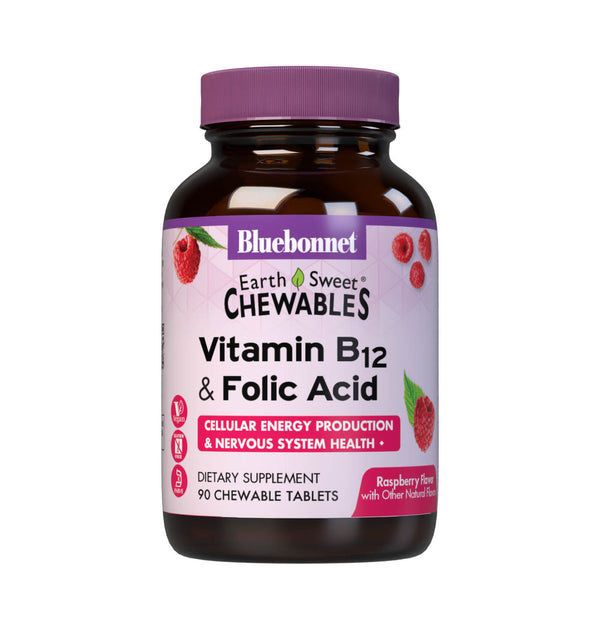 Bluebonnet Vitamin B12 & Folic Acid Chewables 90ct