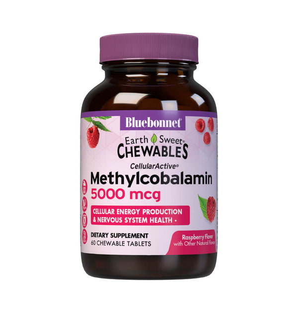 Bluebonnet Methylcobalamin 5000mcg Chewables Raspberry 60ct
