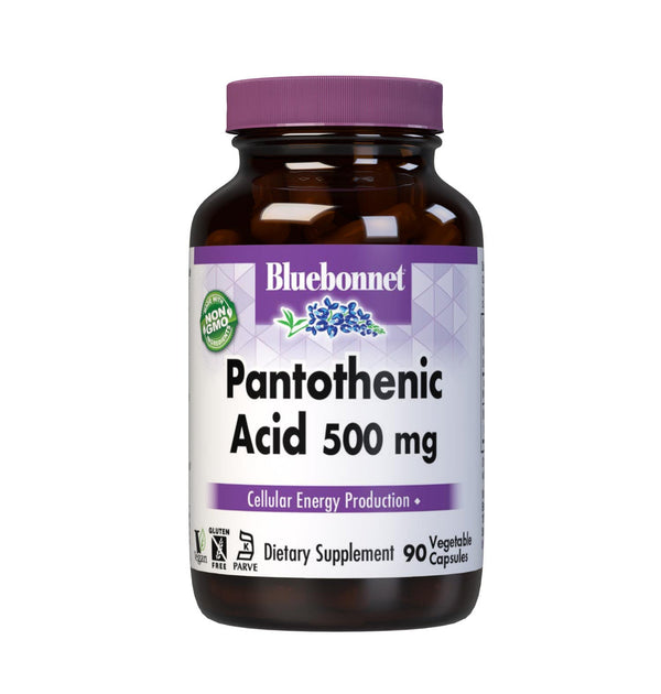 Bluebonnet Pantothenic Acid 500mg Capsules 90ct