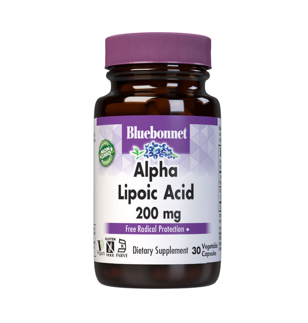 Bluebonnet Alpha Lipoic Acid 200mg Capsules 30ct