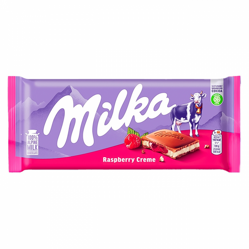 Milka Raspberry Creme 100gr