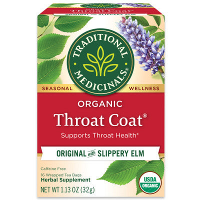 Traditional Medicinals Throat Coat Herb Tea Bags 16 ct