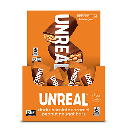 Unreal Dark Chocolate Caramel Bars 0.67Oz