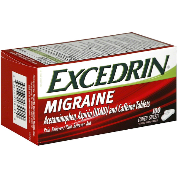 Excedrin Migraine Caplets 100 ct