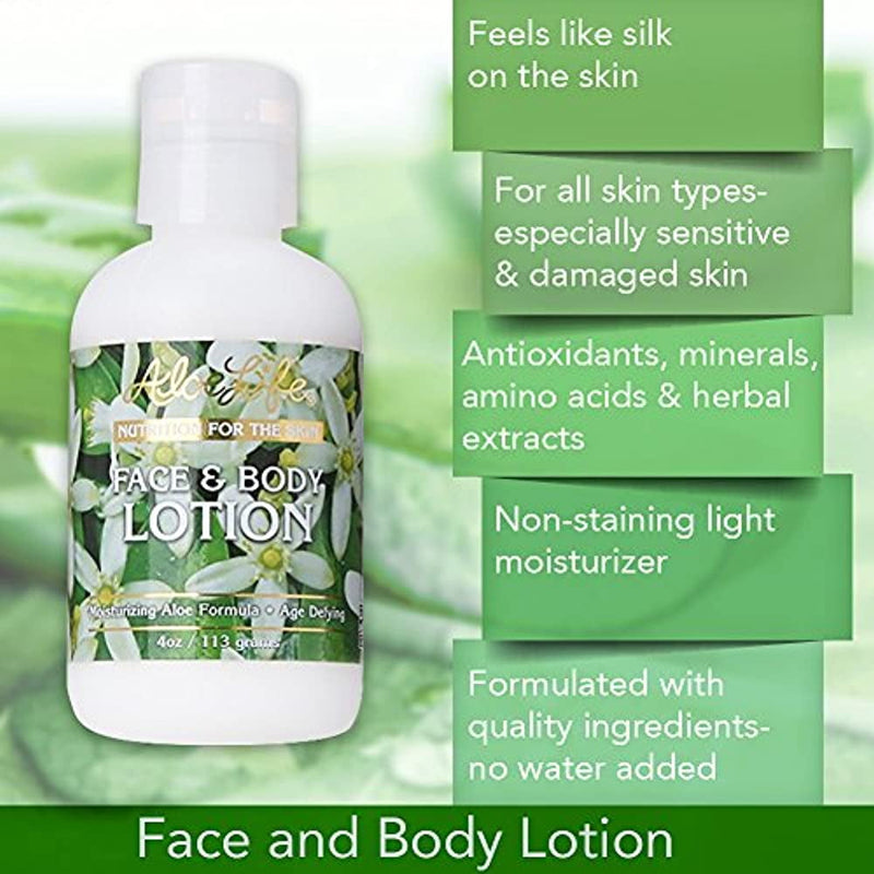 Aloe Life Face & Body Lotion 4oz