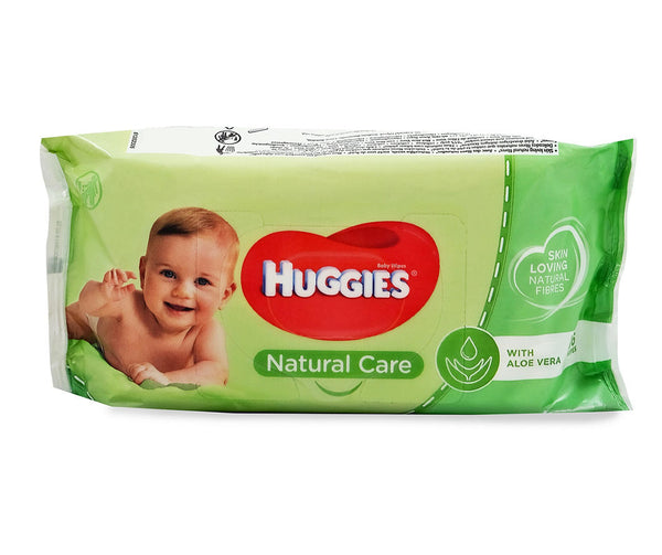 Huggies Natural Care Baby Wipes Aloe Vera 56ct