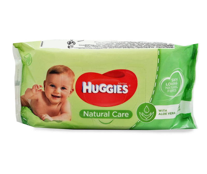 Huggies Natural Care Baby Wipes Aloe Vera 56ct