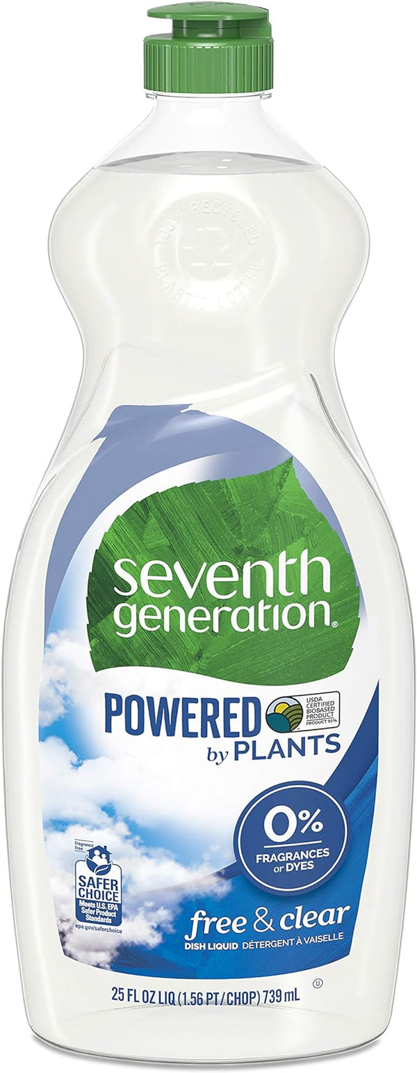 Seventh Generation Natural Dish Soap Free Clear 19Oz