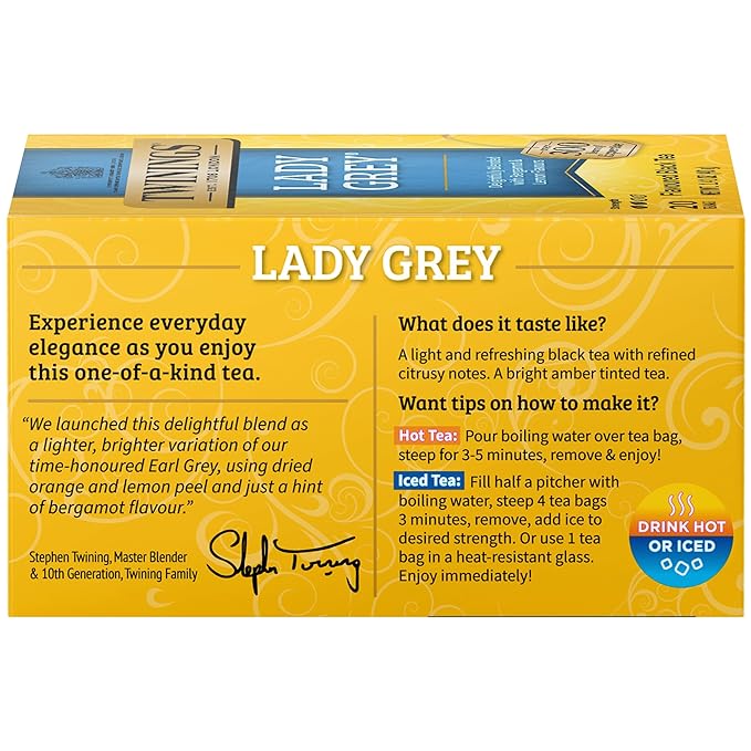 Twinings Lady Grey Tea 20 bolsas