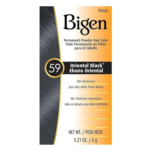 Bigen Permanent Powder Hair Color Oriental Black 59