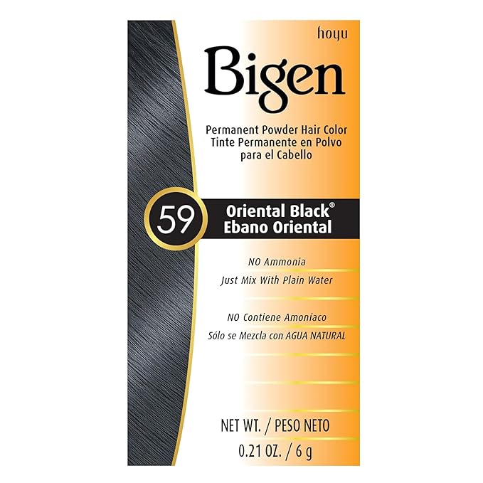 Bigen Permanent Powder Hair Color Oriental Black 59