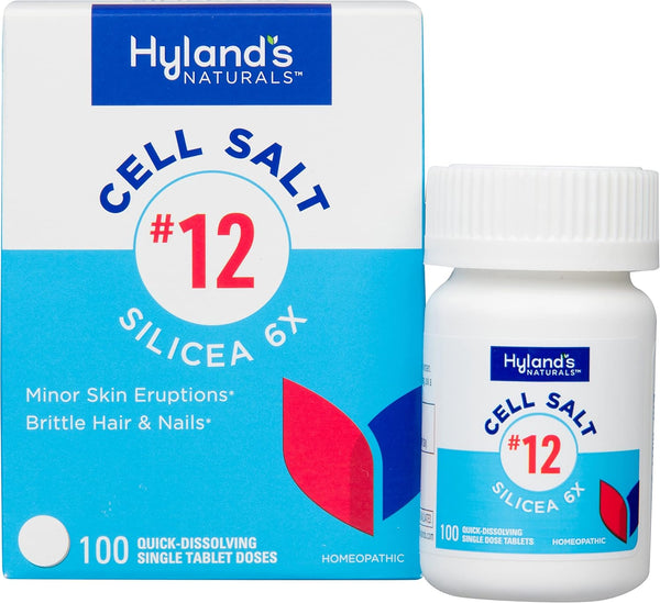 Salt celular de Hyland #12 Silicea 6x 100 tabletas