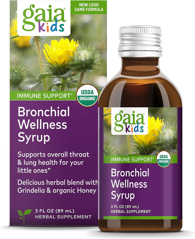 Gaia Herbs GaiaKids Bronchial Wellness Syrup