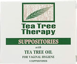 Tea Tree Therapy Vaginal Health Suppositories 6ct